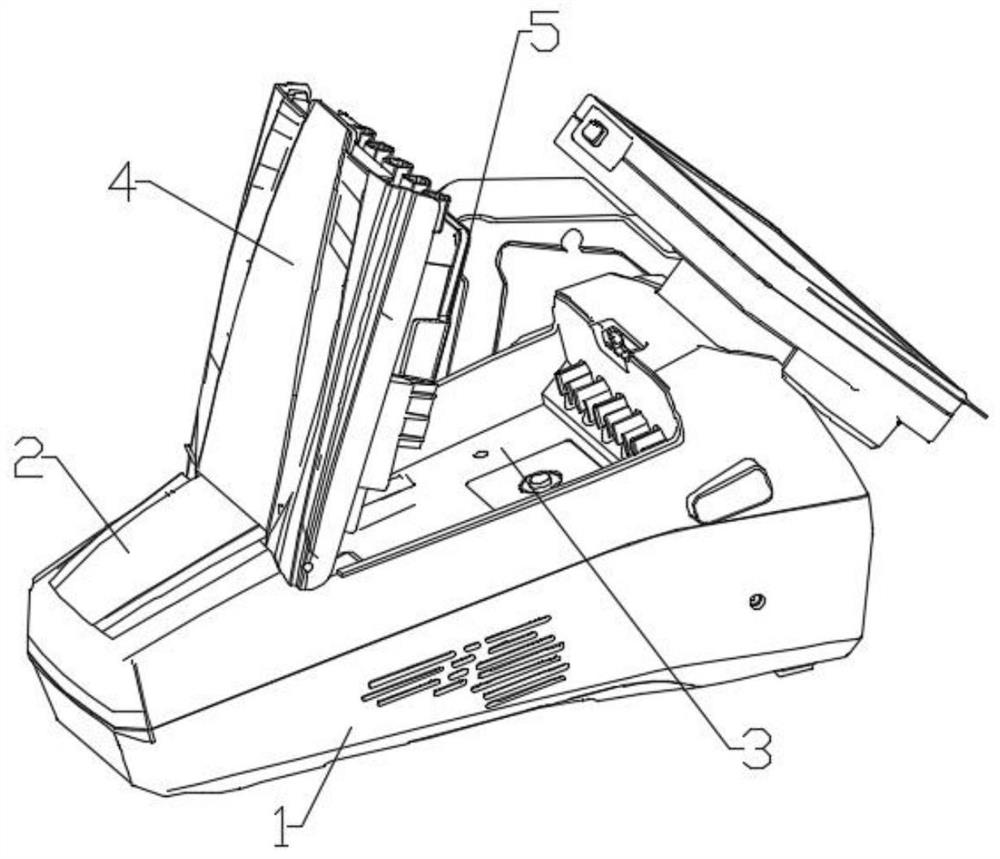 Heat dissipation structure and heat dissipation method of a pcr detector