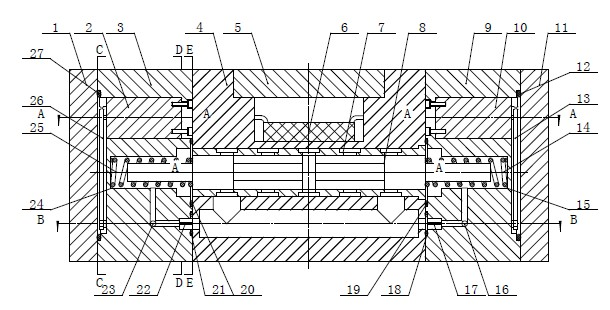 Pilot-operated type water hydraulic pressure digital proportional direction valve