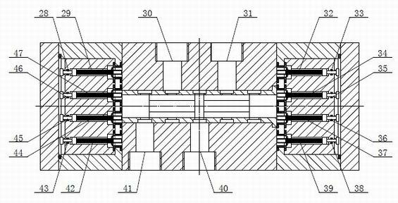 Pilot-operated type water hydraulic pressure digital proportional direction valve