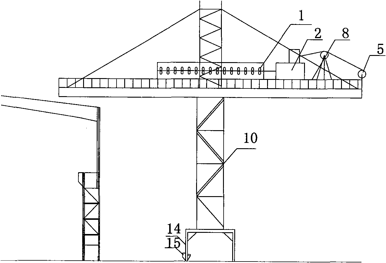 Method for manufacturing and mounting 120-meter long roof tile at high altitude