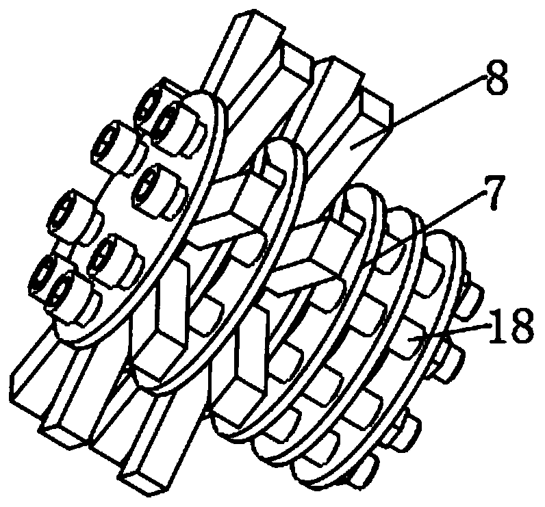 Environment-friendly waste paper crushing device