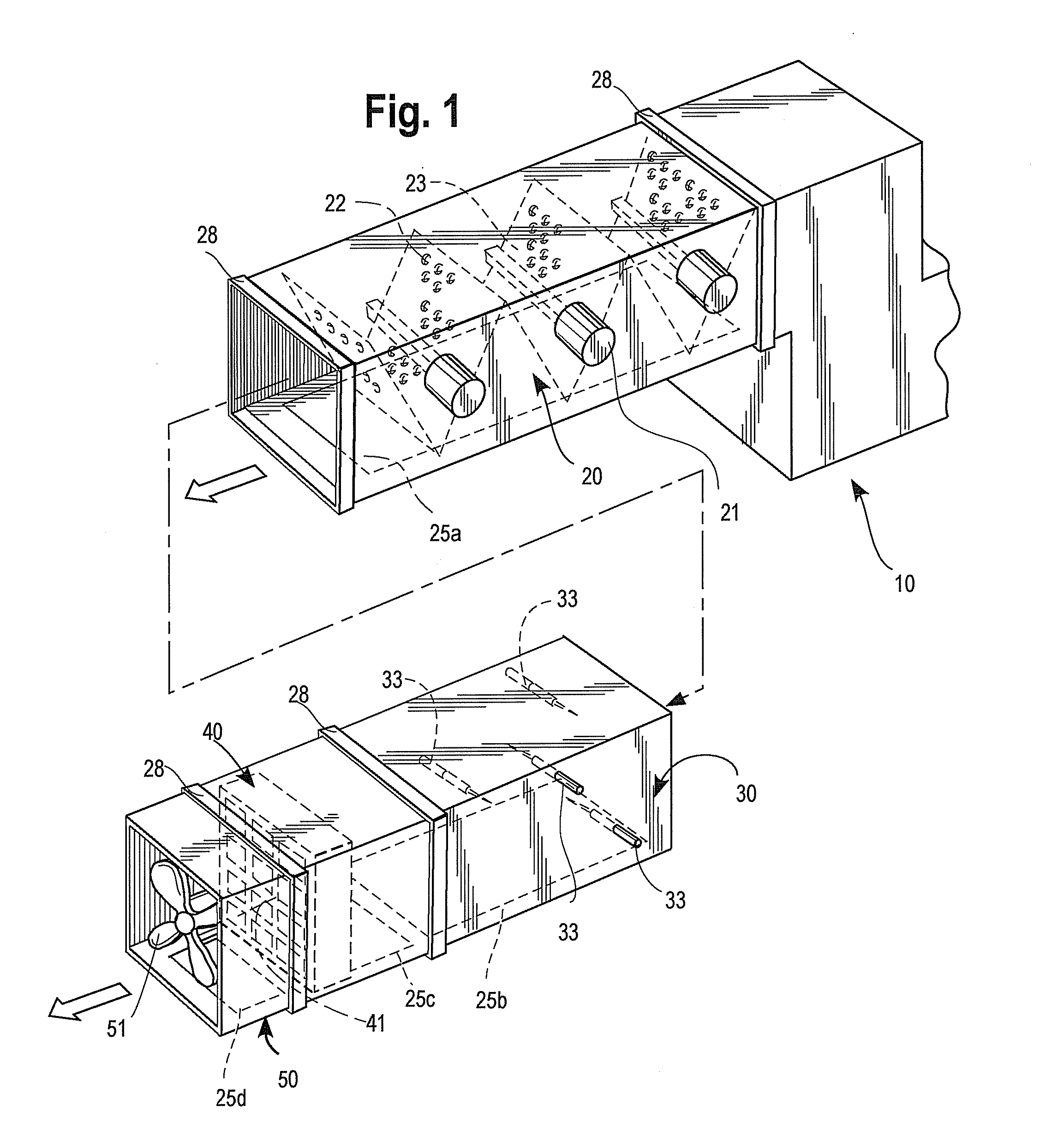 Modular Ductwork Decontamination Assembly