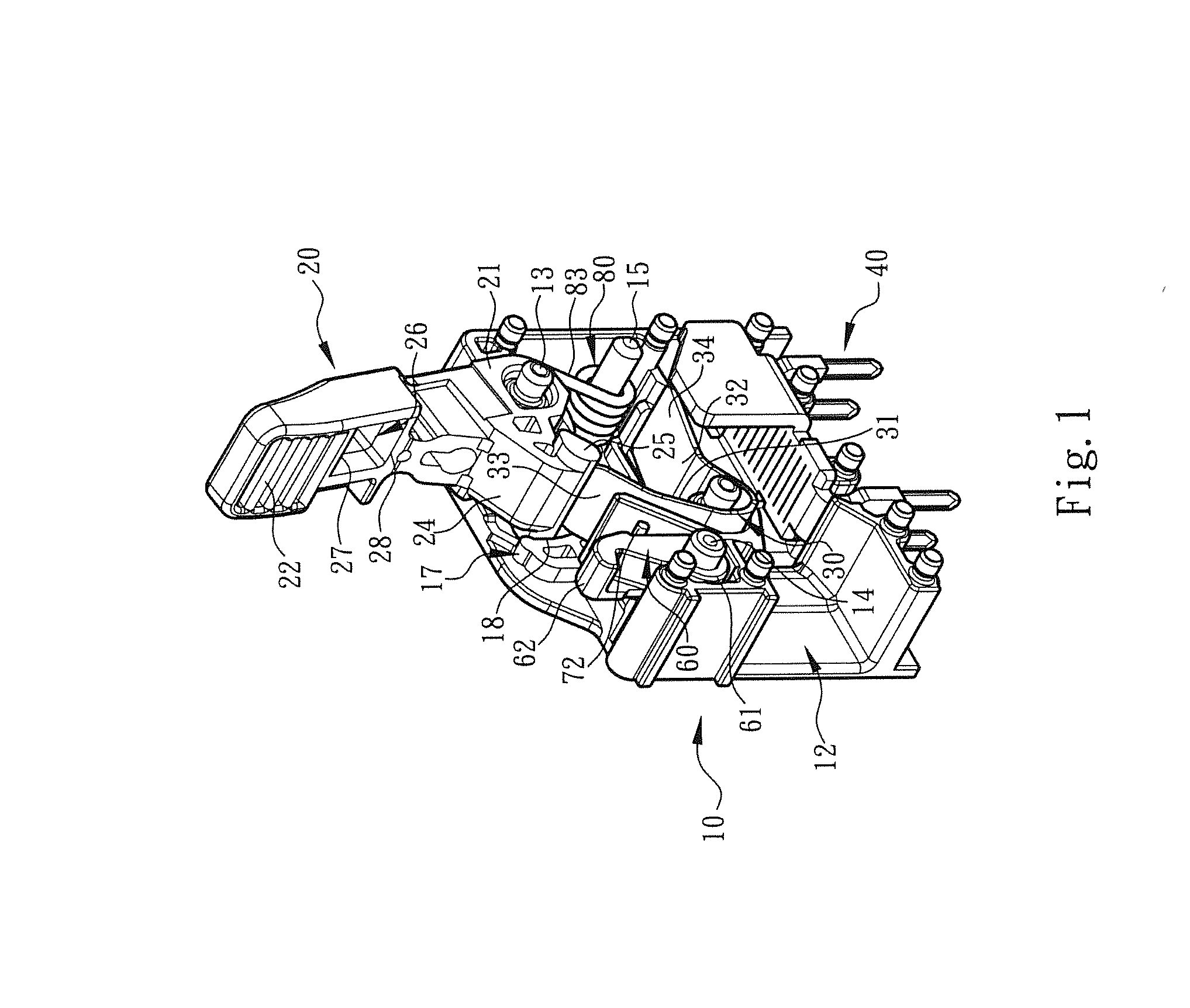 Electrical connection terminal structure