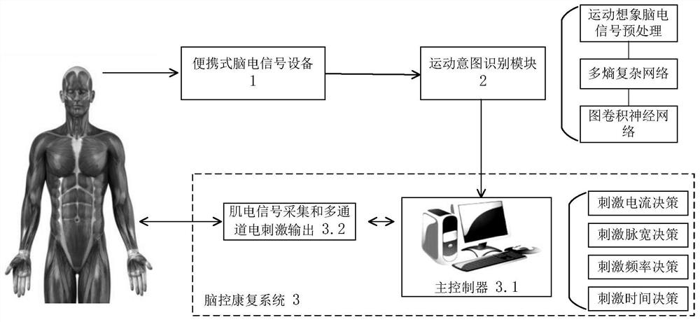 Brain-controlled rehabilitation system motor imagery recognition system integrating complex network and graph convolution