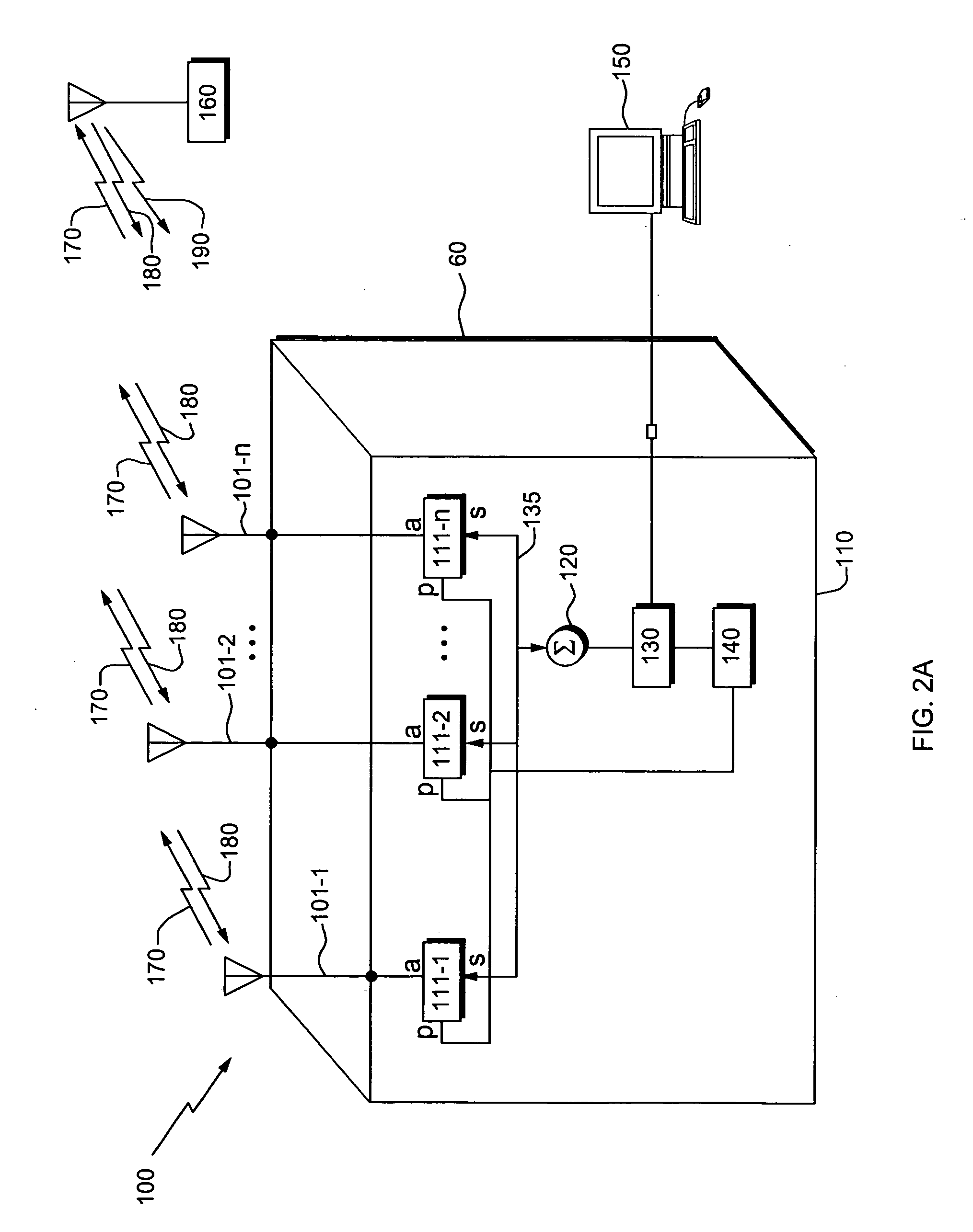 Method and apparatus for adapting antenna array using received perdetermined signal