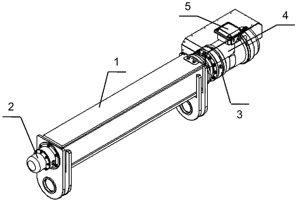 Narrow type electric push rod