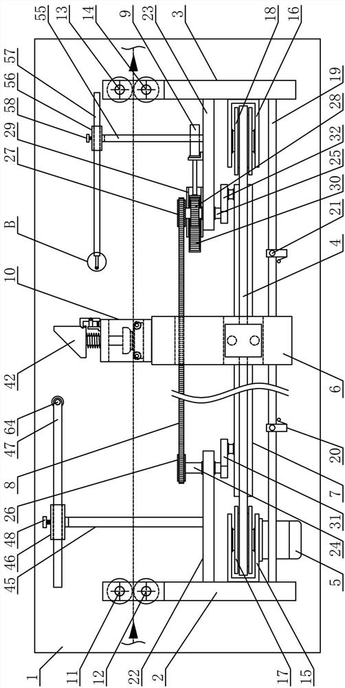 Segmented guiding and conveying device for aluminum material