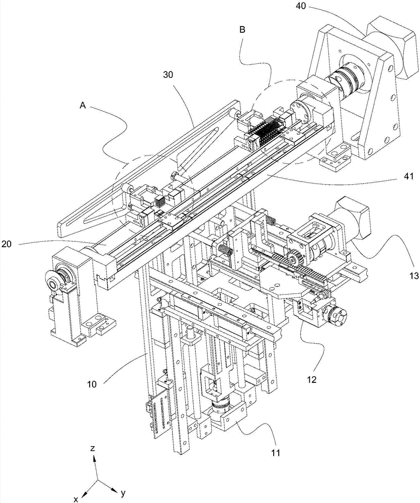 Universal bending forming device of connector terminal