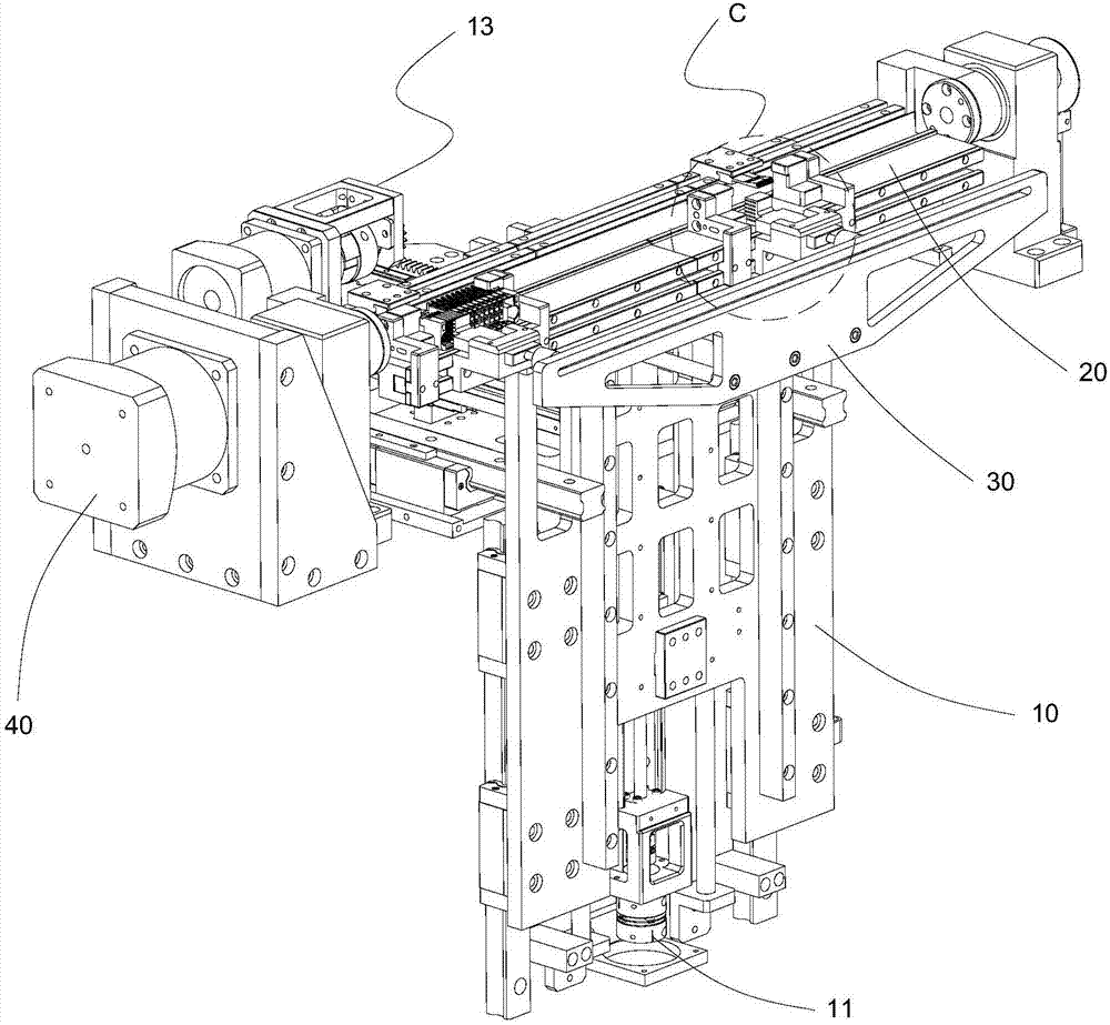 Universal bending forming device of connector terminal