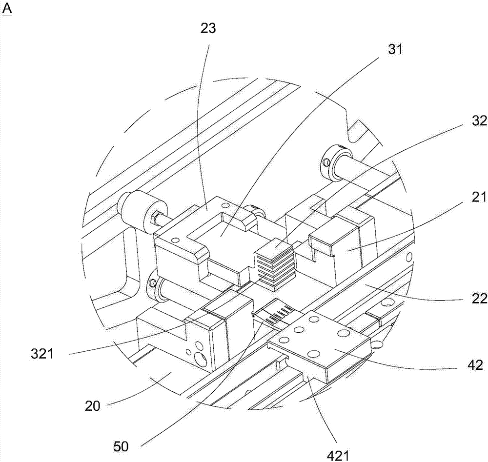 Universal bending forming device of connector terminal