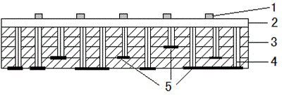 Method for reducing welding hollows of LTCC substrate and metal base plate and LTCC substrate structure