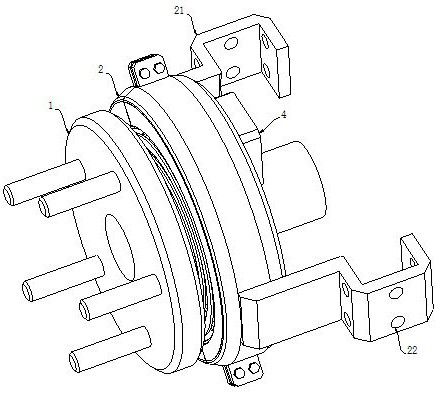 A disc brake device for kinetic energy conversion of new energy vehicles