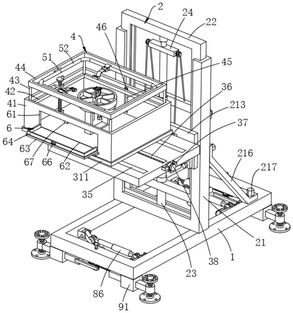 Power distribution network construction climbing operation platform and use method