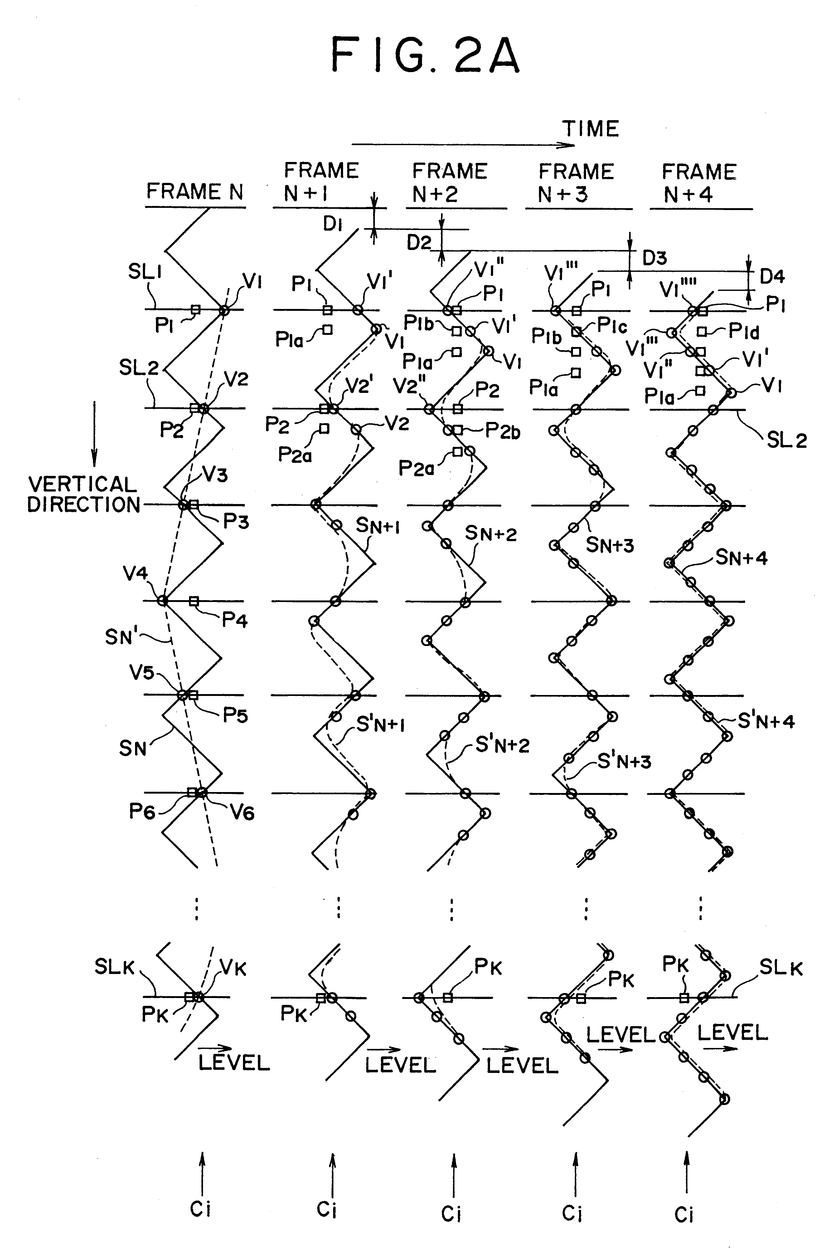 Image processing device and method employing motion detection to generate improved quality image from low resolution image