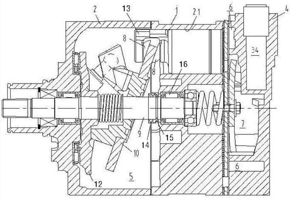 Variable Displacement Swash Plate Compressor