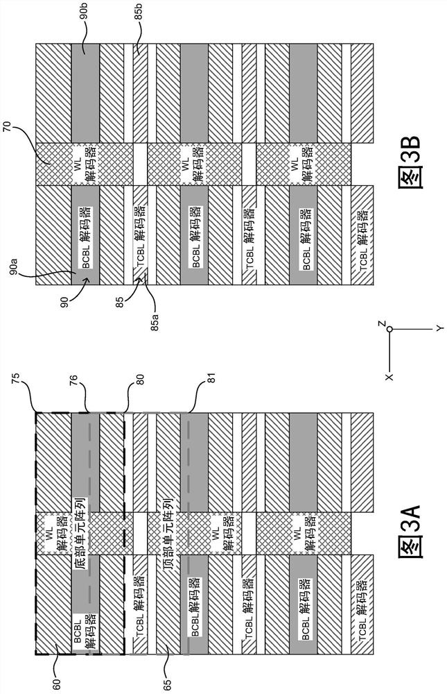 Programming and read bias and access scheme to improve data throughput of 2-stack 3D PCM memories