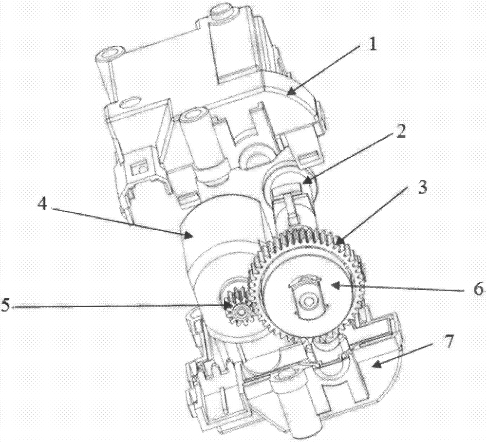 Automobile electric door lock device with telescopic pull rod