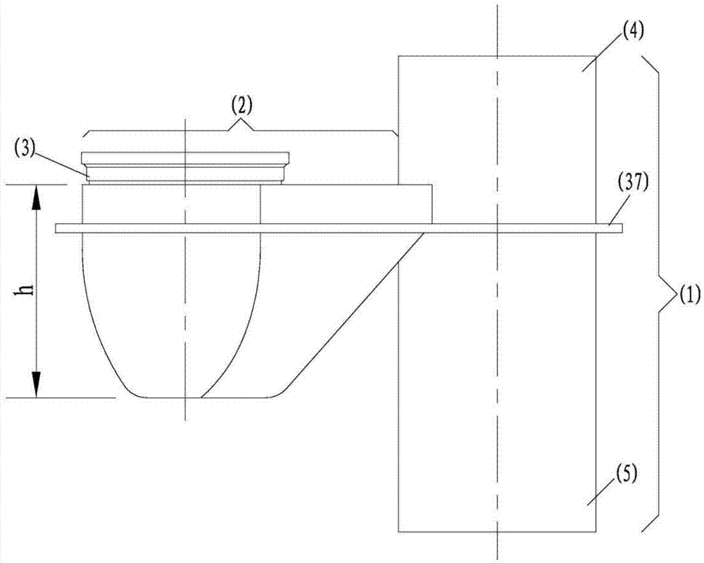 Drainage converging device for building balcony