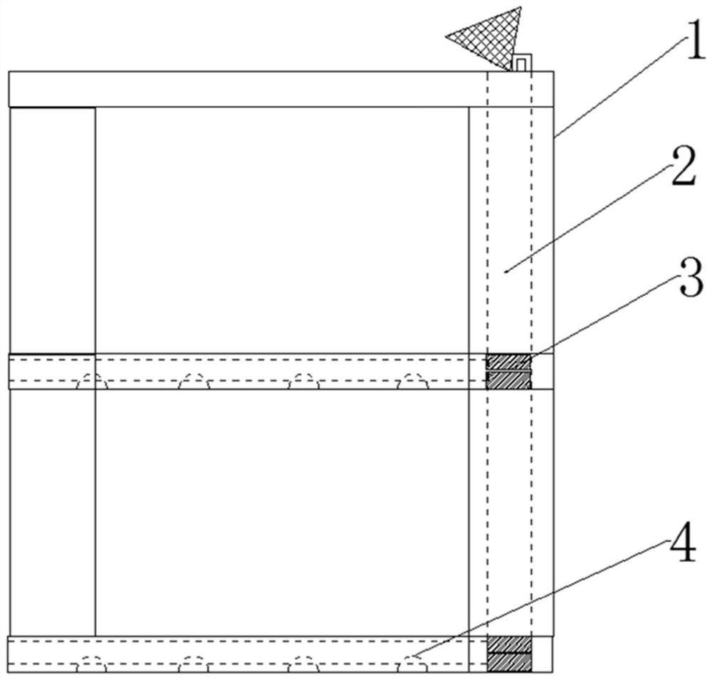 A prefabricated board with pre-embedded lighting optical fiber