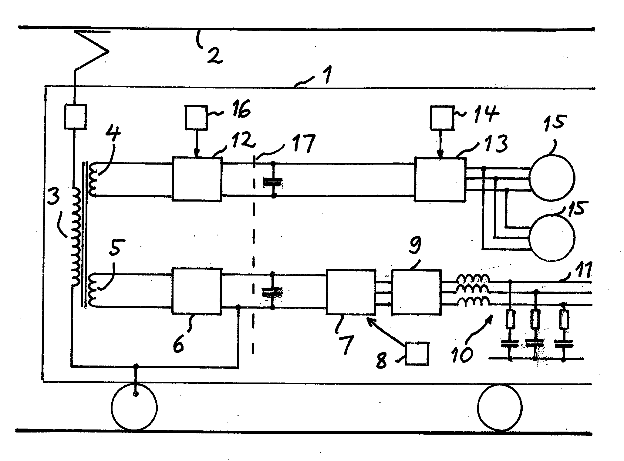 Track-bound vehicle converter