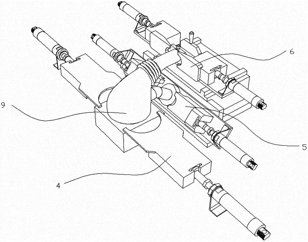 Three-opening rubber tube air leakage detection device