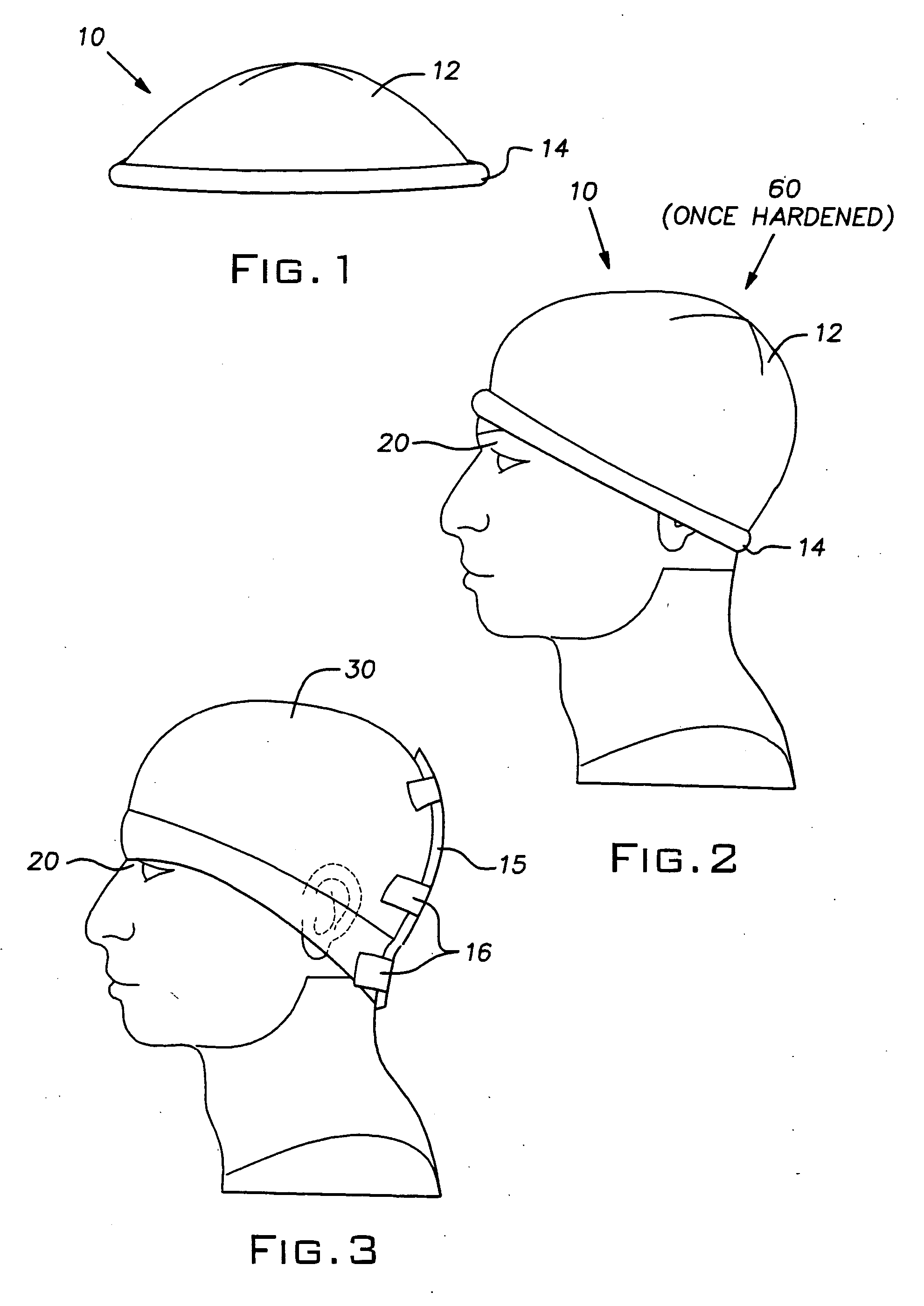 Custom fitted helmet and method of making the same