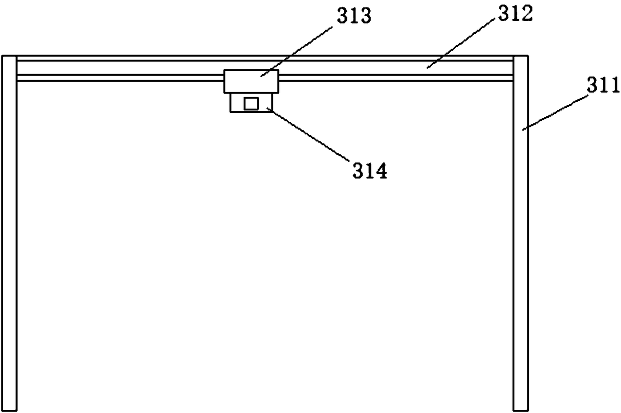 T-shaped elevator guide rail flatness detection system