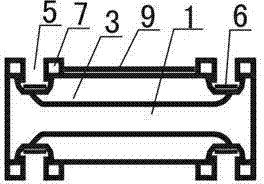 Flat and lug combined bidirectional diode chip and manufacturing process thereof