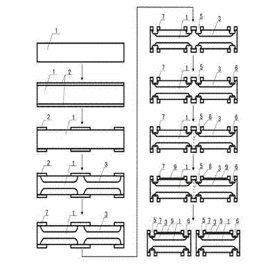 Flat and lug combined bidirectional diode chip and manufacturing process thereof