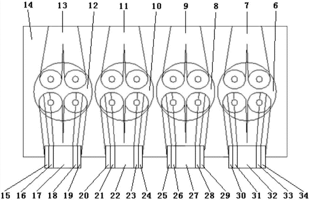 Gasoline engine EGR stratified charge system based on flow guiding plate