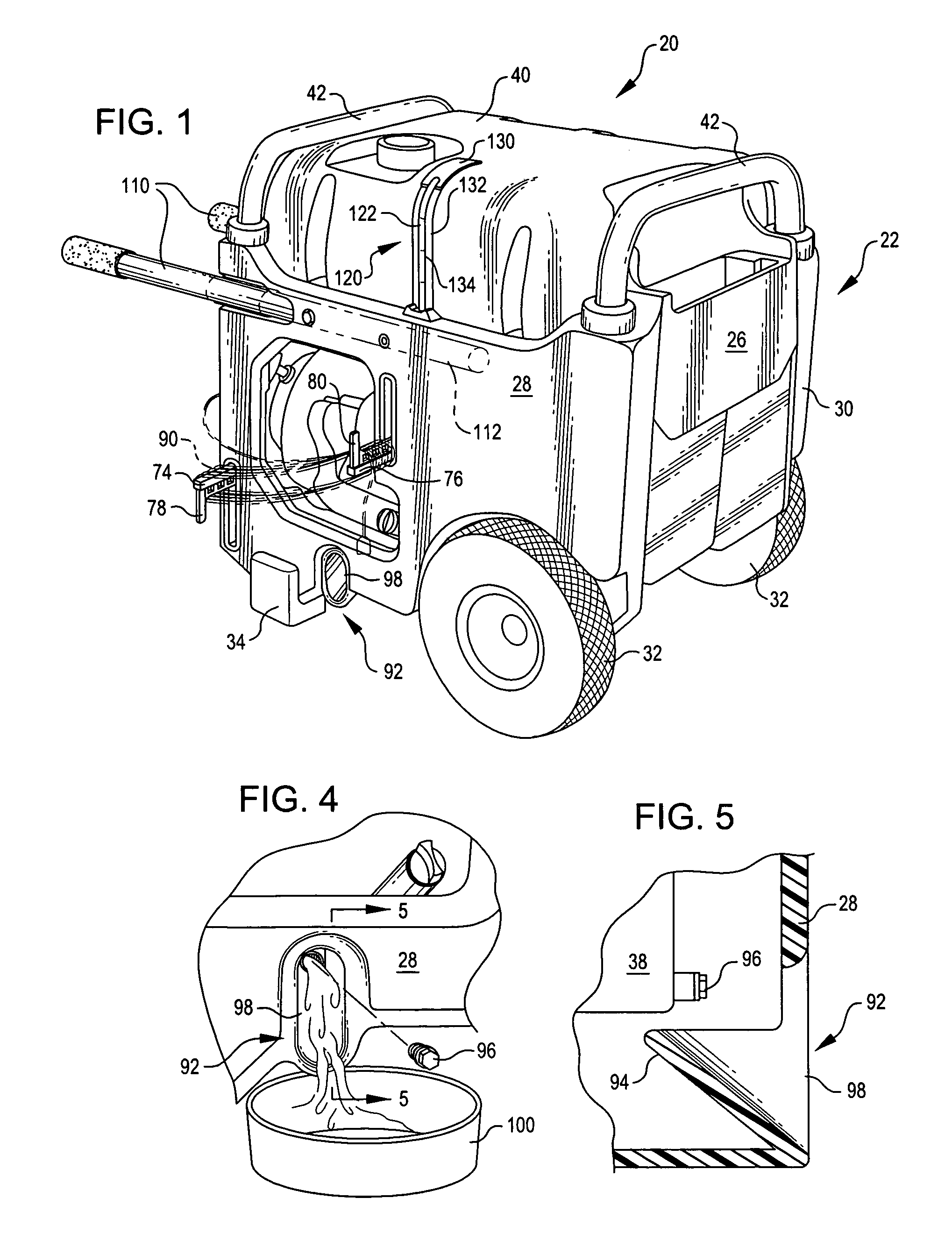 Generator having a plastic frame