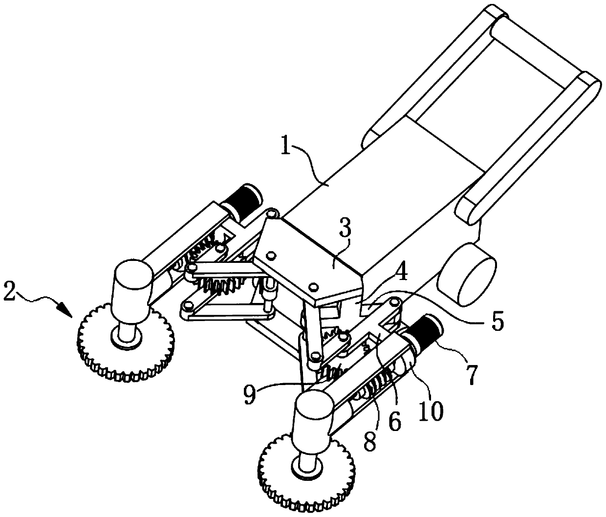 Weeding device for landscaping maintenance