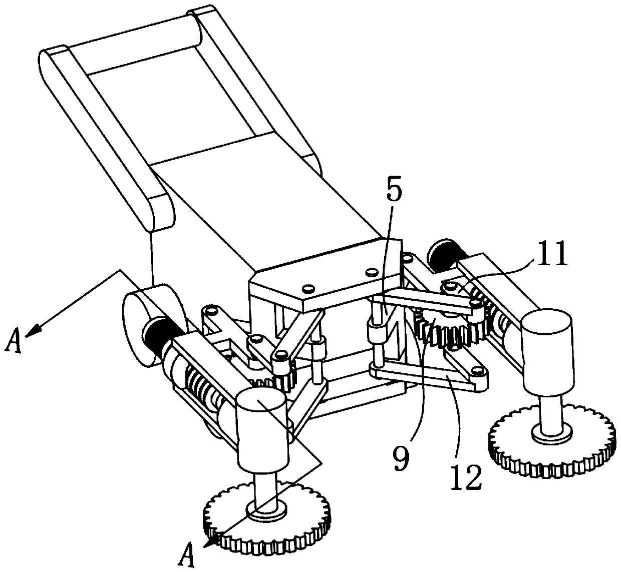 Weeding device for landscaping maintenance