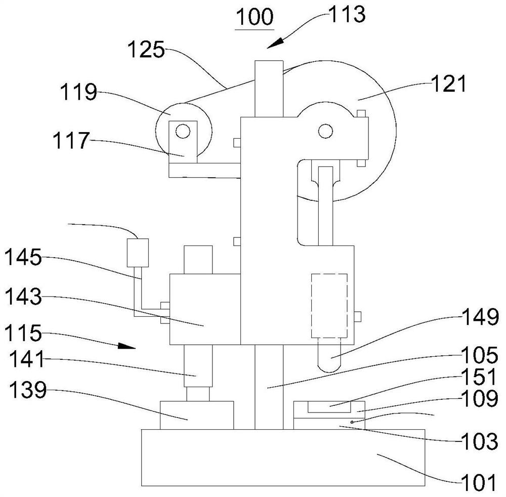 An impact test device