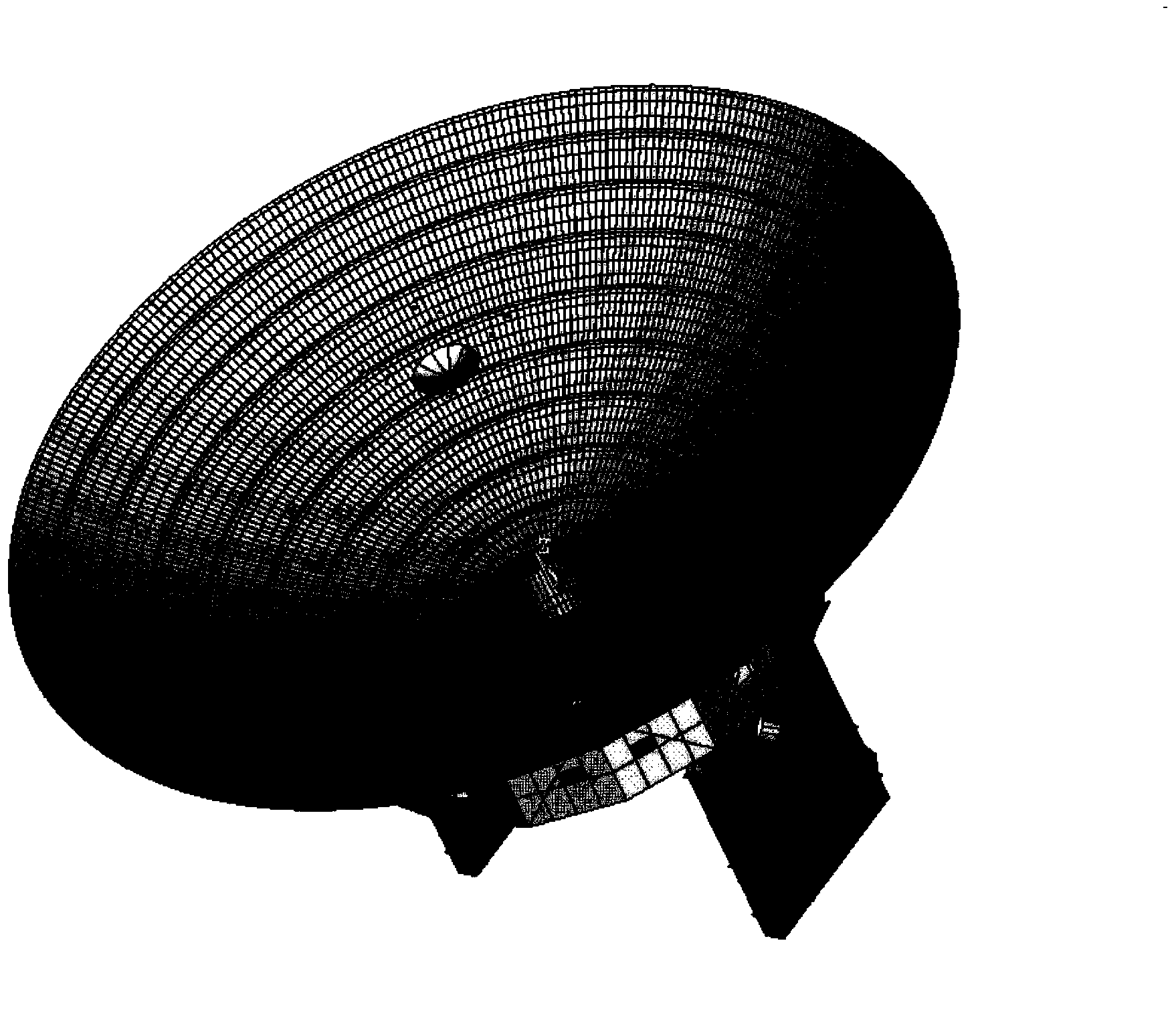 Compensation method of auxiliary reflective surface position of large-scale thermal deformation double-reflector antenna