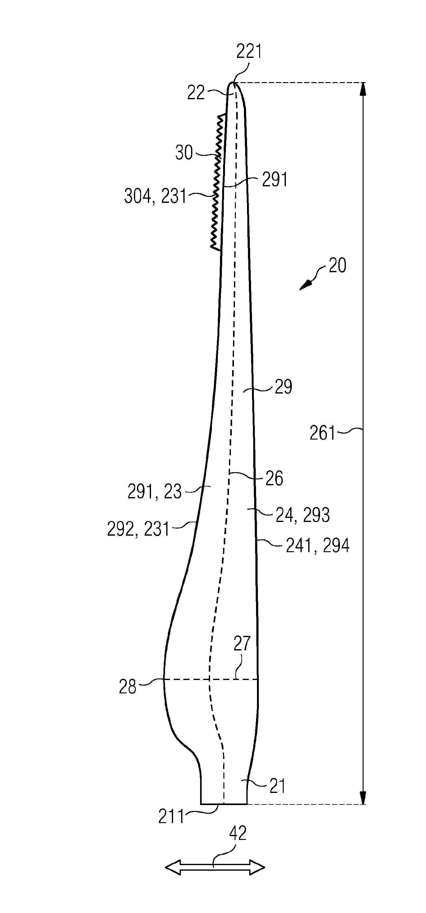 Means for alleviating strain on a wind turbine rotor blade