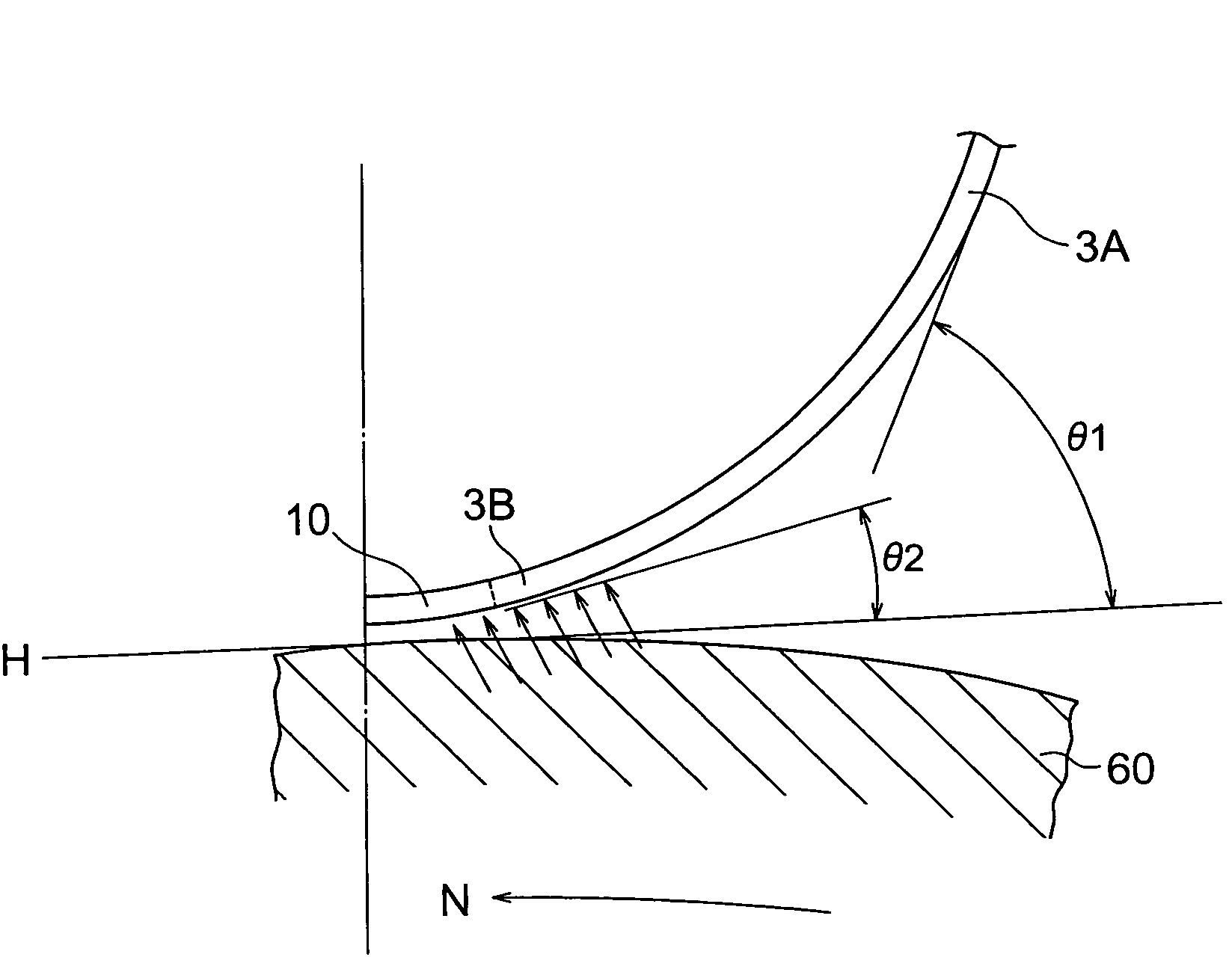 Strip brush seal