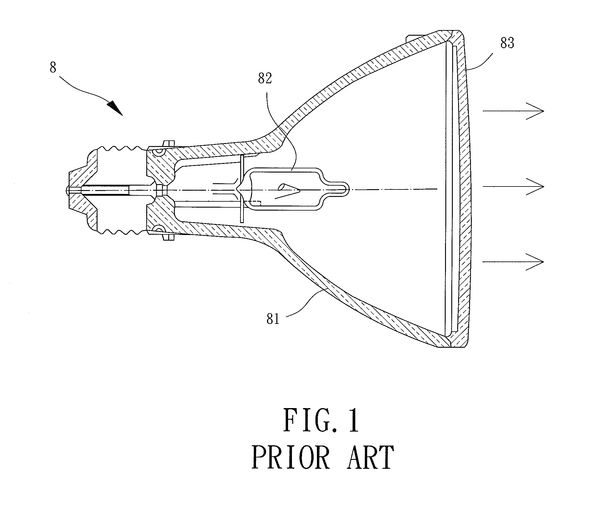 Lamp with wide-angle light emission and bulb thereof