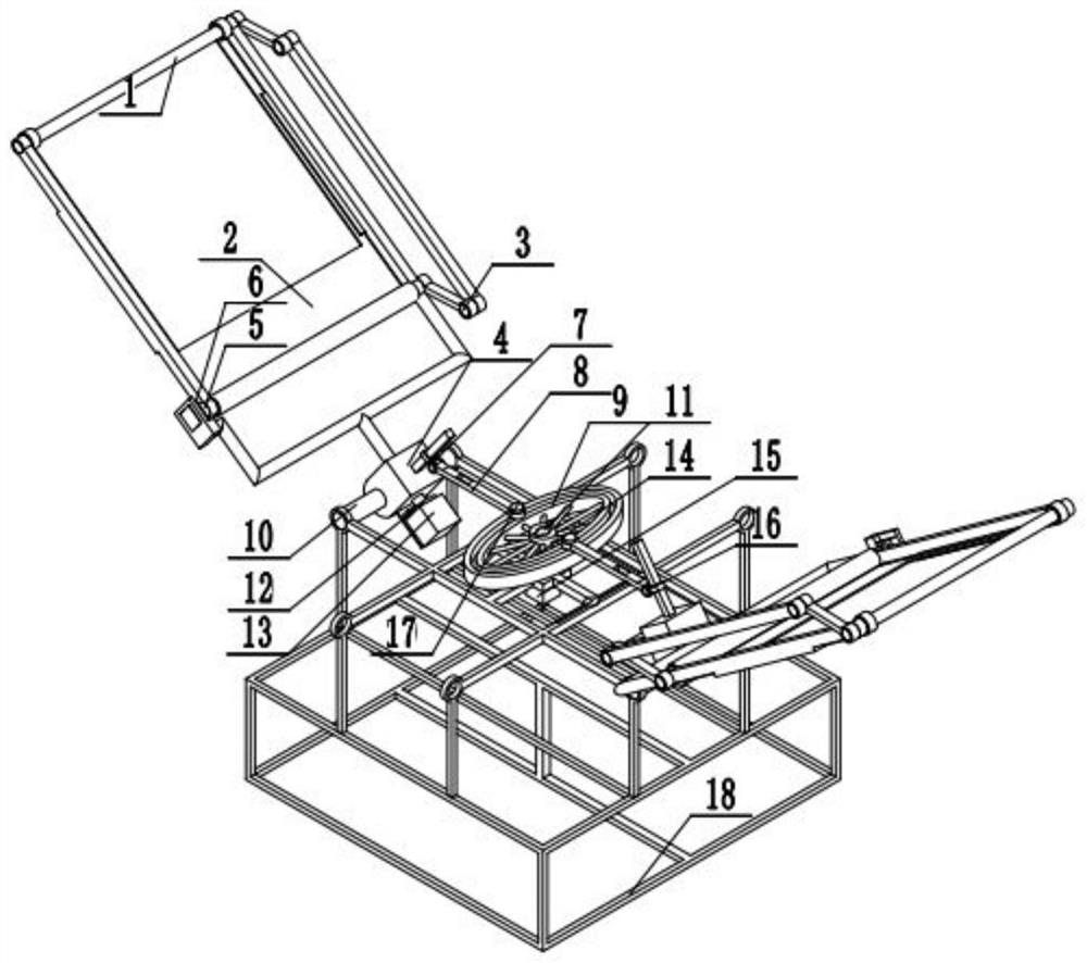 Double-synchronous-swing parallelogram-driven roller shutter type flapping-wing unmanned aerial vehicle