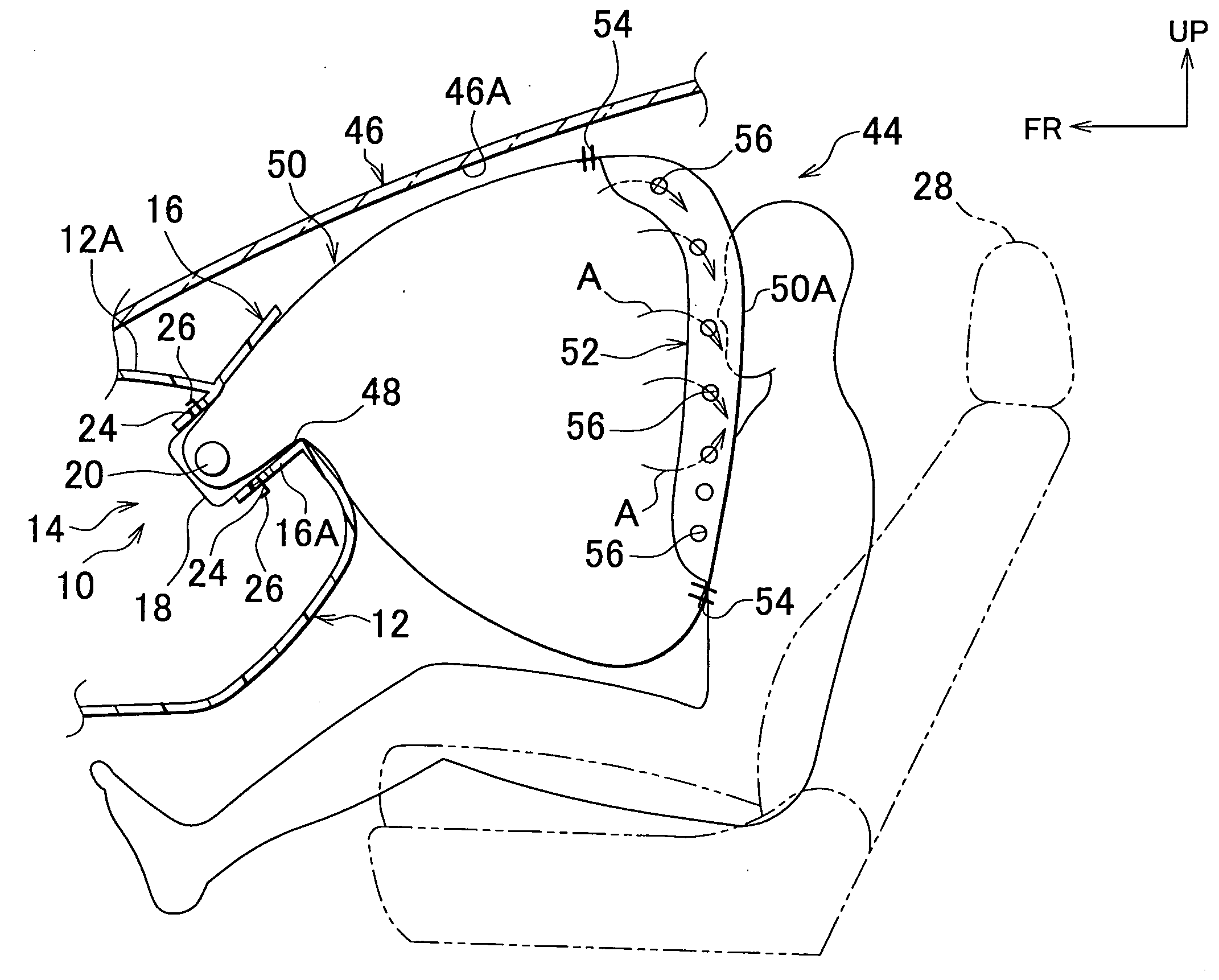 Airbag device for vehicle