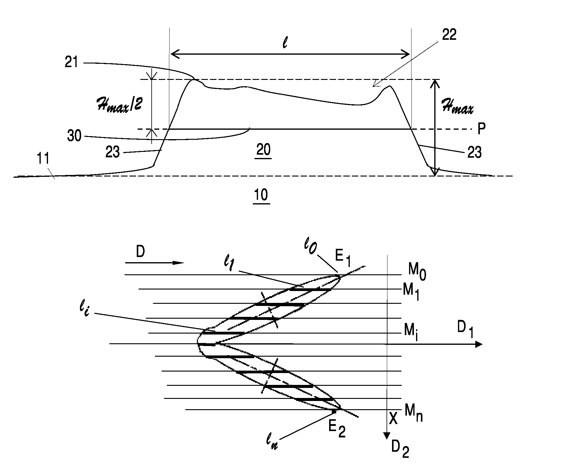 Sheet metal plate with reliefs for creating industrial flooring over which trucks are to run, engraved cylinder for obtaining such sheet metal plates by rolling