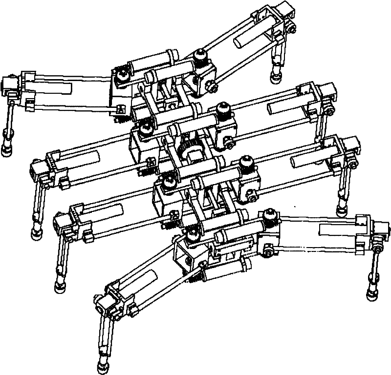 Reversible and amphibious multi-legged robot with variable postures