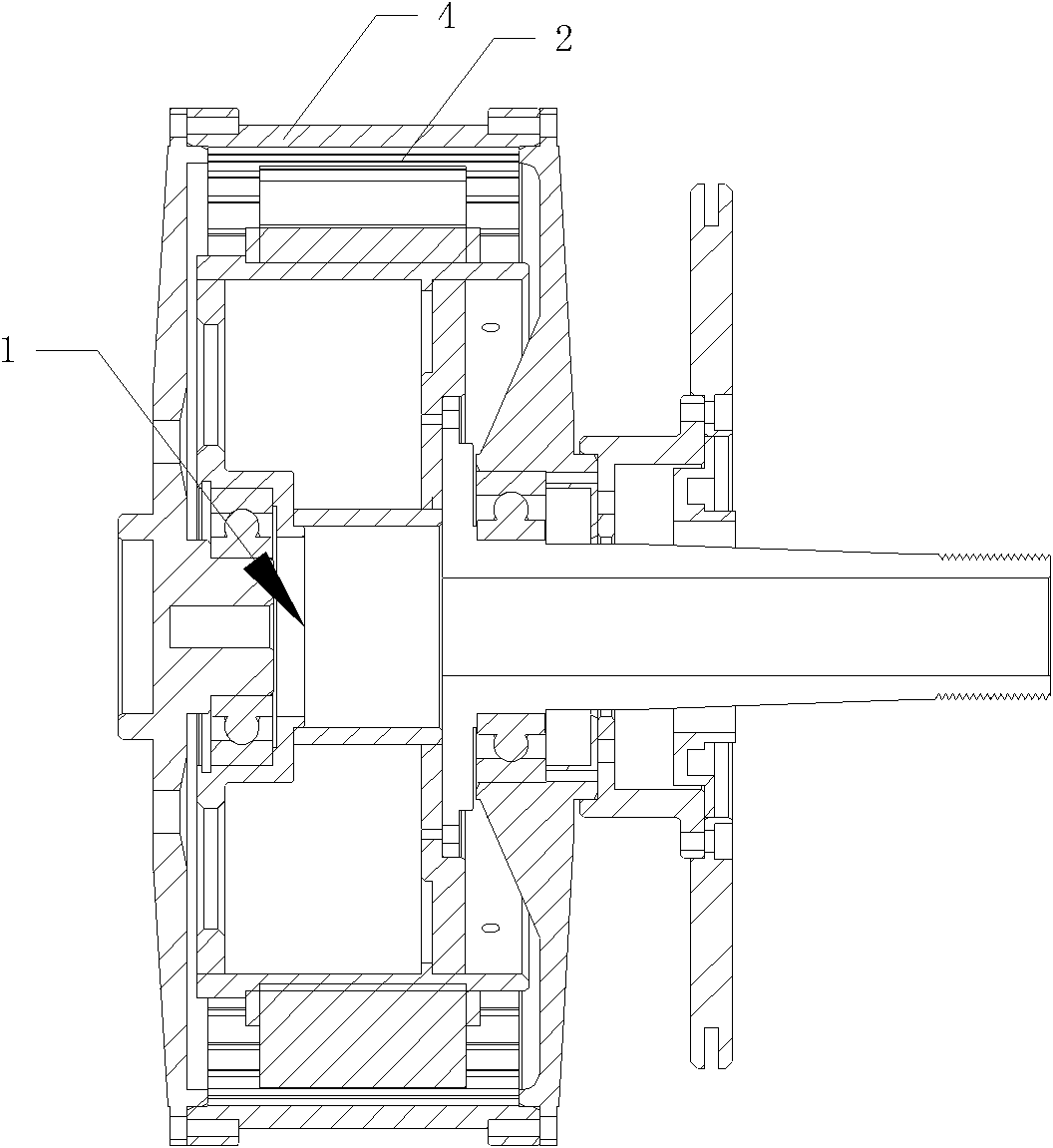 Brushless direct-current variable frequency motor and control system using same