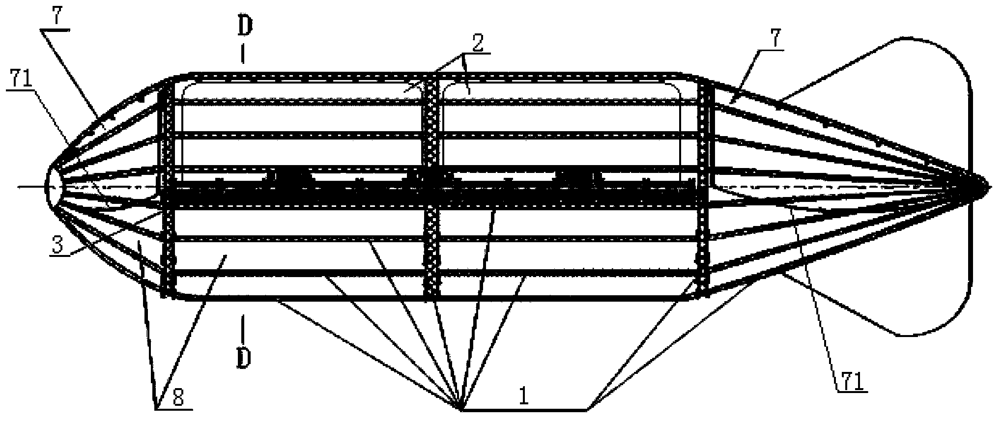 Semi-open airship