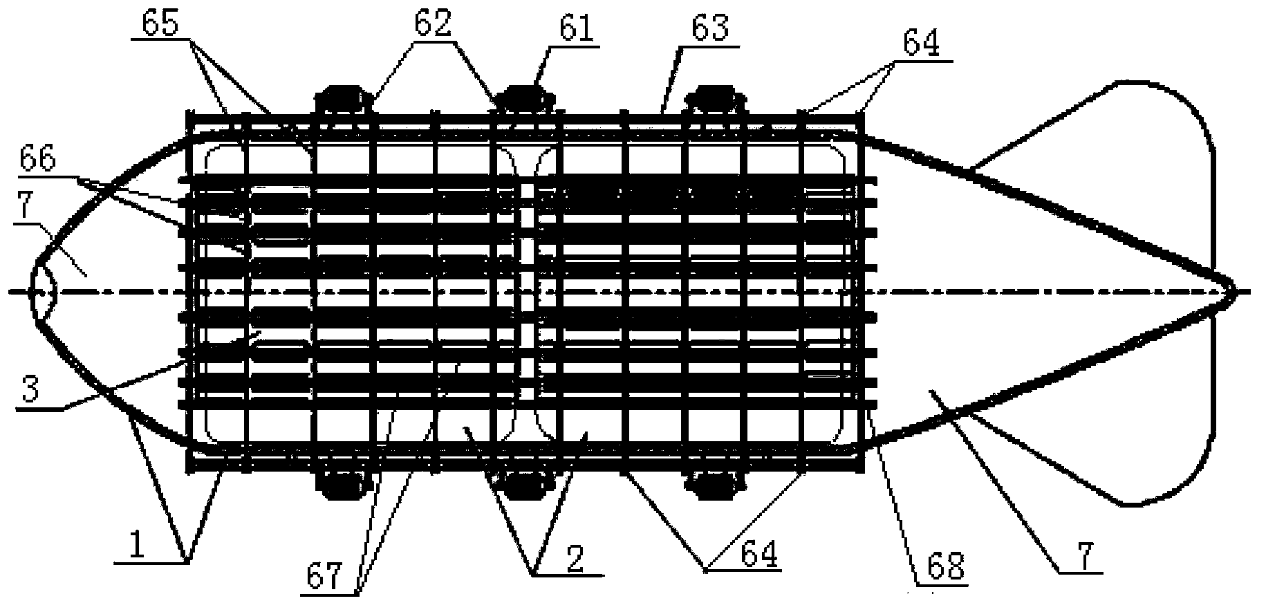 Semi-open airship