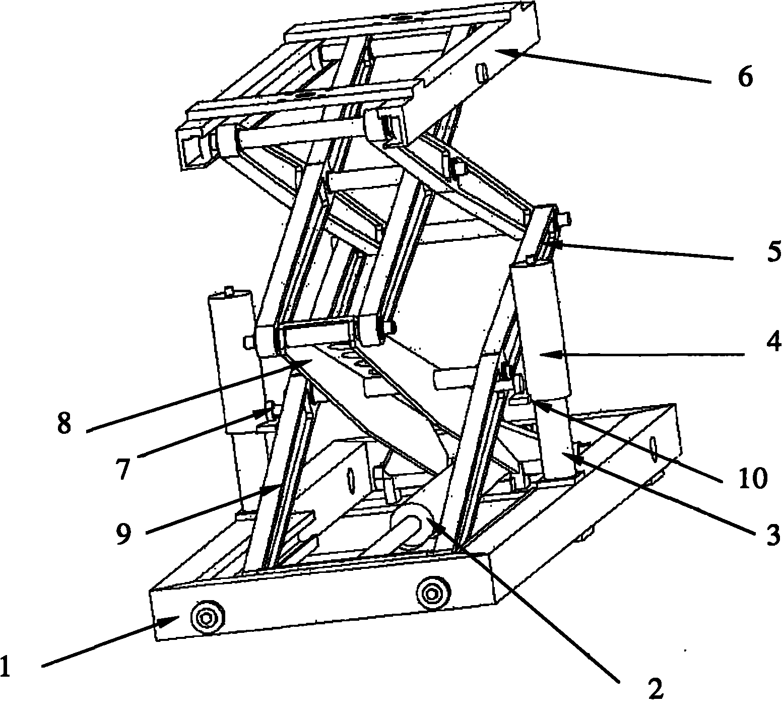 Scissor lifting device