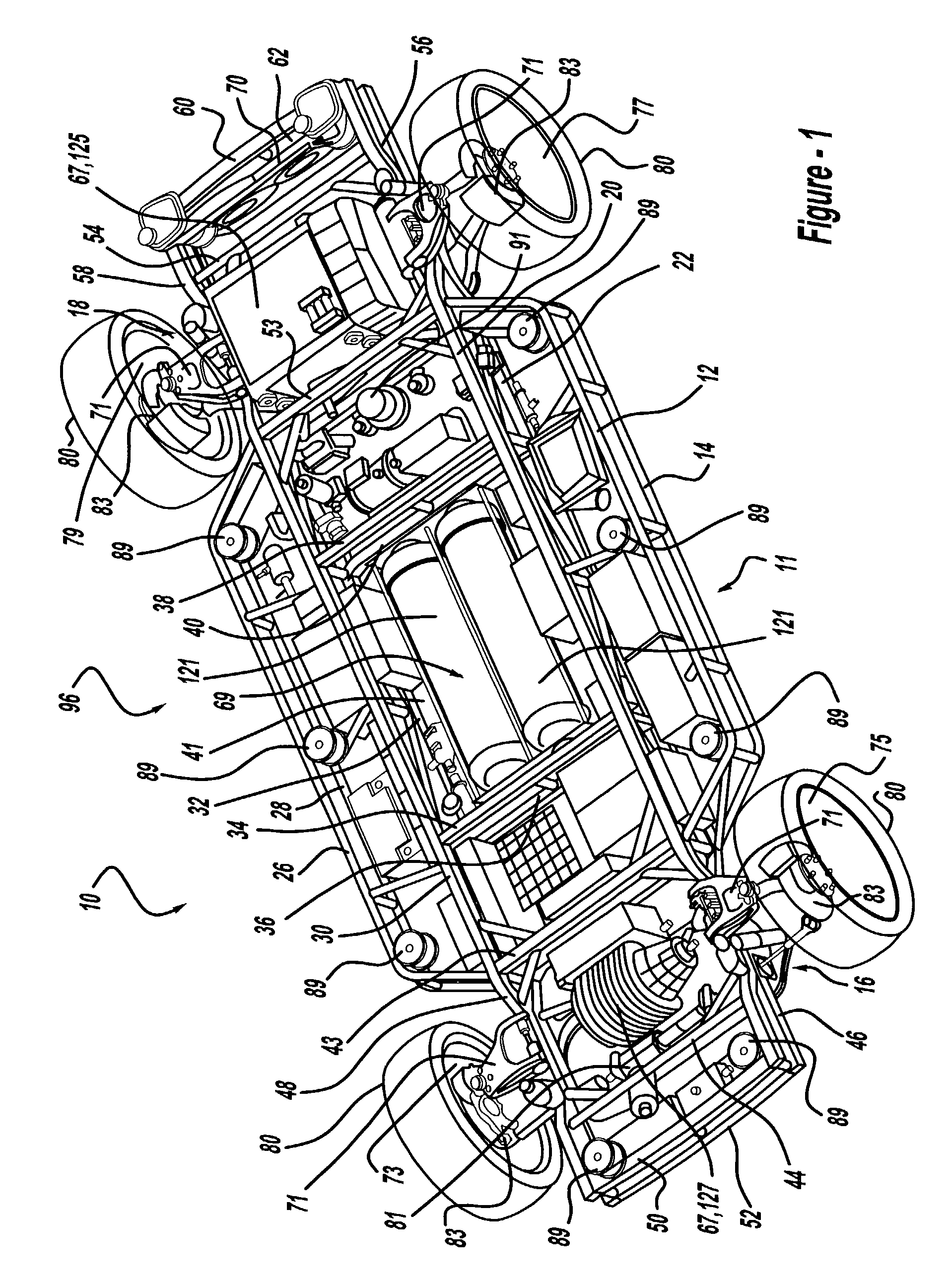 Modular chassis with simplified body-attachment interface