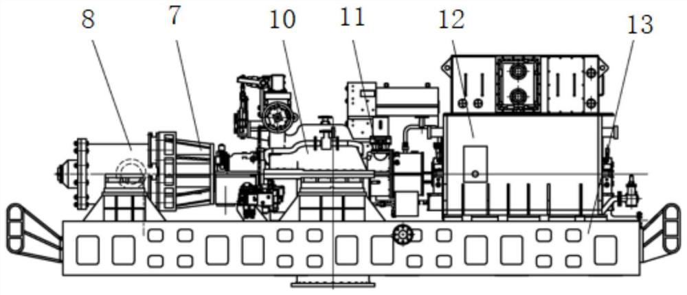 Speed regulation control system based on marine dual-power output unit