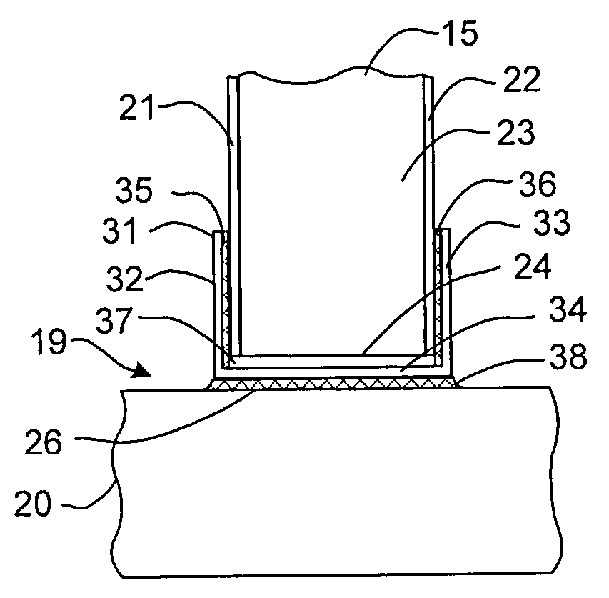 Sandwich panel with closed edge and methods of fabricating