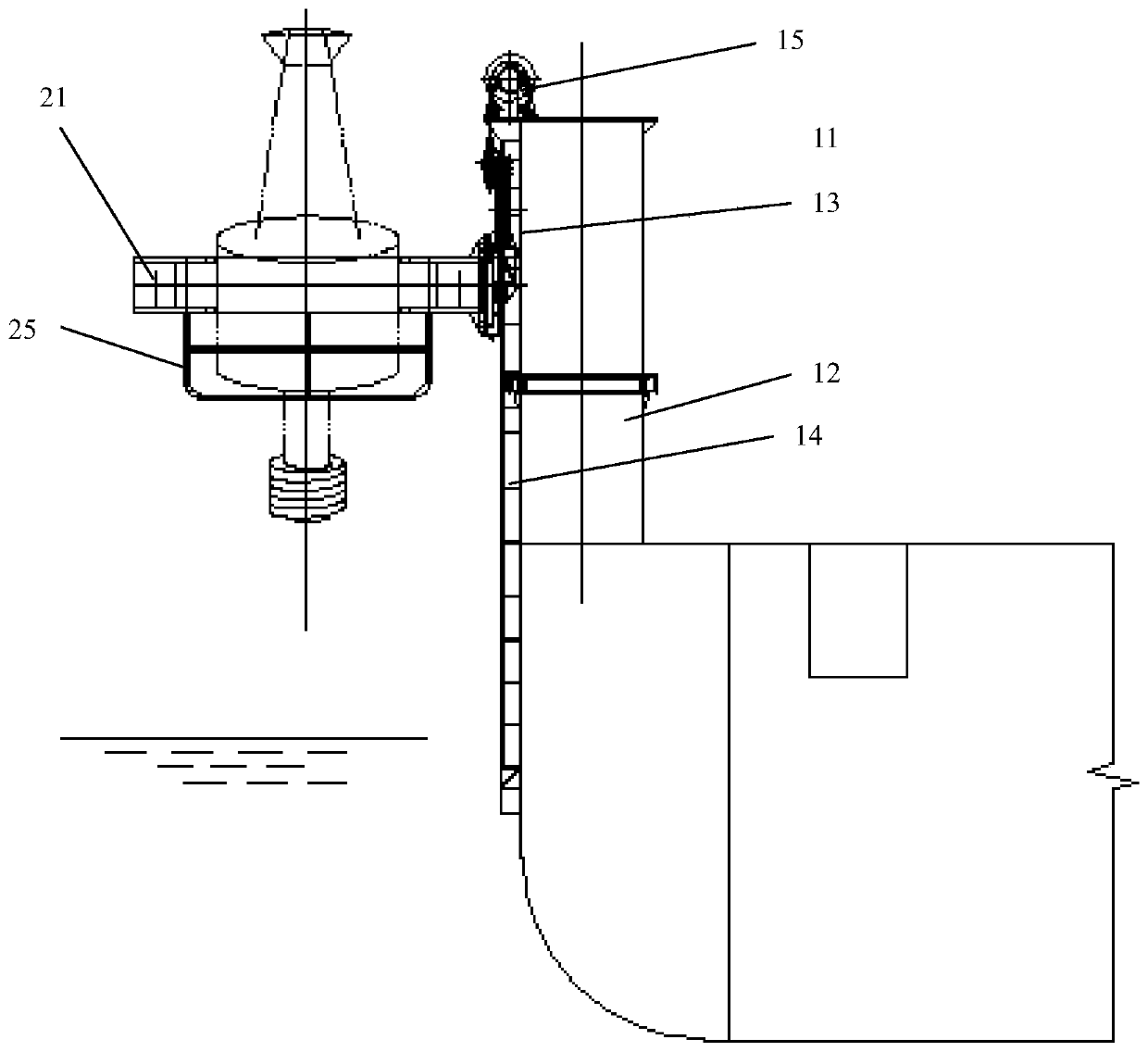 An automatic buoy recovery deployment device